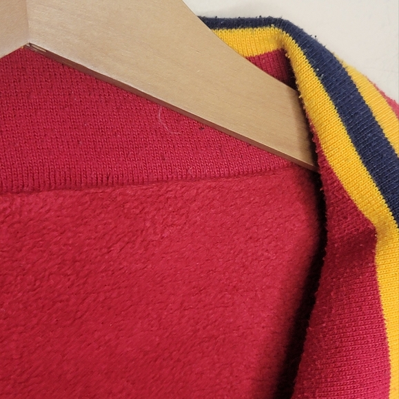 Vintage Ferruche | Reversible Red Fleece /Navy Nylon Full Zip Jacket Size XL - Picture 5 of 12